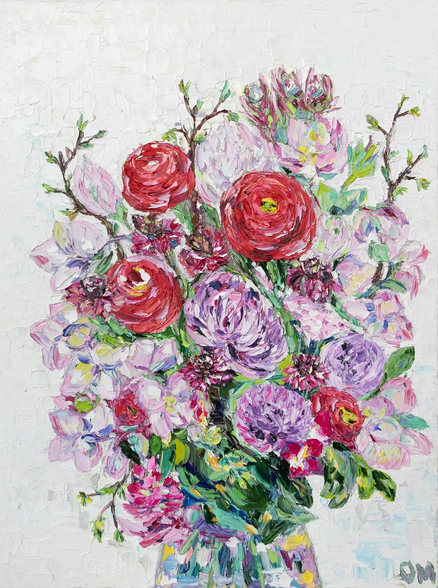 «Энергия любви» — картина Ольги Симаковой, 60 × 80 см, серия Цветы
